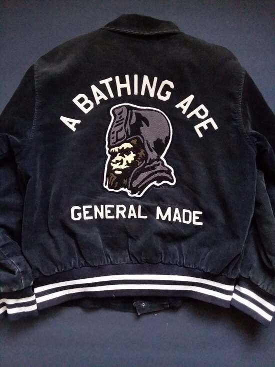 A Bathing Ape Other - Vintage 90's Bape Football Varsity Corduroy School Jacket by A Bathing Ape Japan